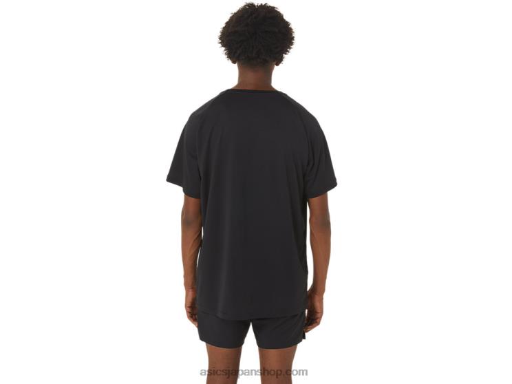 メンズ フィニッシュ ライン グラフィック 半袖トップ L20V249Asics パフォーマンスブラック