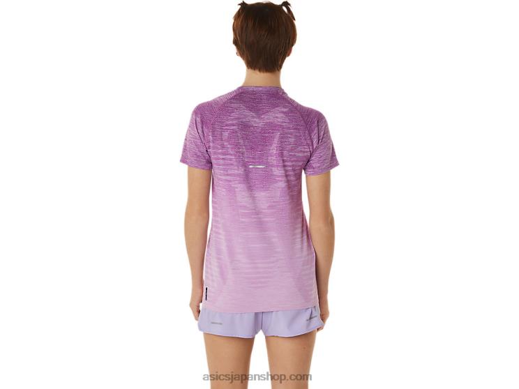 女性のシームレスな半袖トップ L20V2961Asics オーキッド/ラベンダーグロー