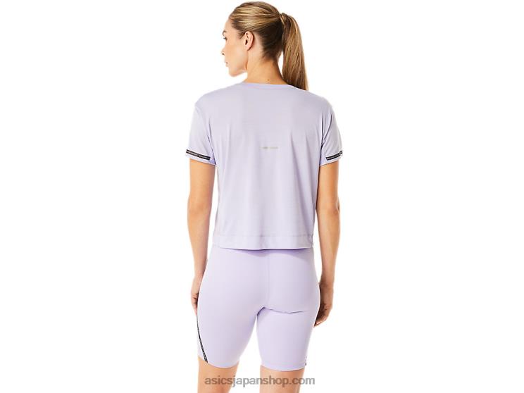 女性用レースクロップトップ L20V3001Asics 蒸気
