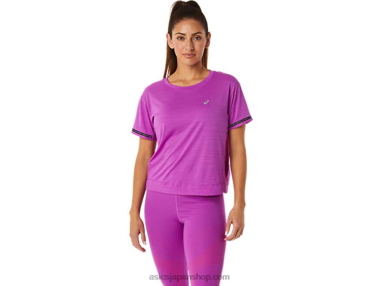 女性用レースクロップトップ L20V3036Asics 蘭