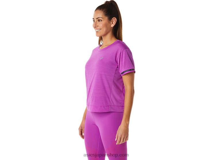 女性用レースクロップトップ L20V3036Asics 蘭