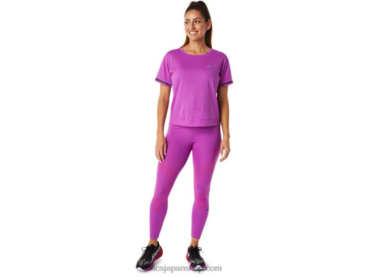 女性用レースクロップトップ L20V3036Asics 蘭