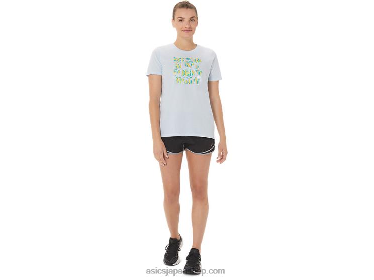 女性ハイビスカススローガンクルー L20V3063Asics 柔らかい空