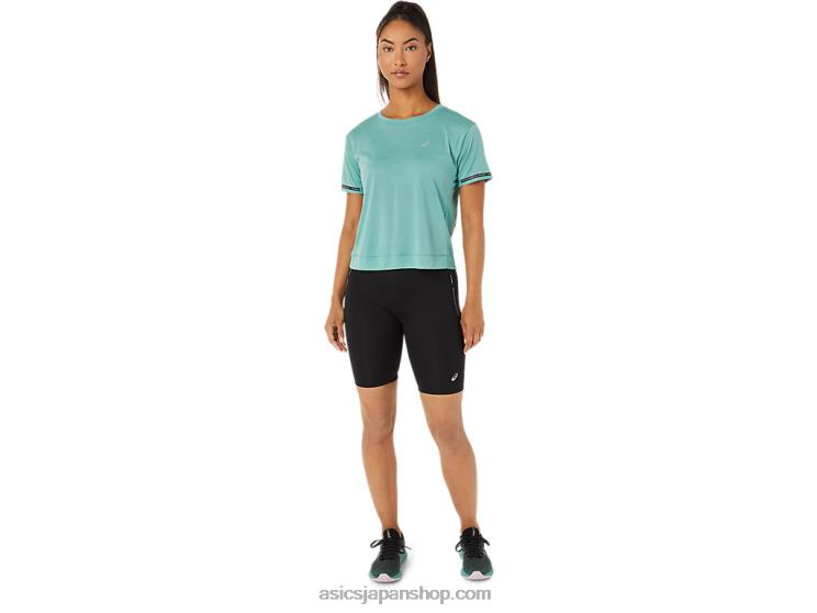 女性用レースクロップトップ L20V3254Asics セージ