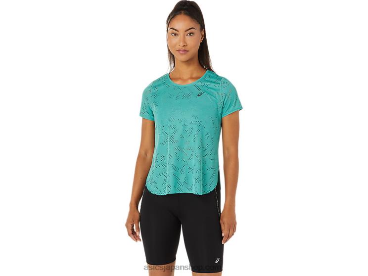 レディース ベンチレイト アクティブリーズ 半袖トップ L20V3255Asics セージ