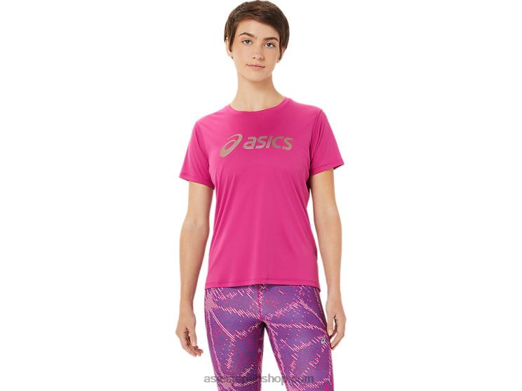 女性のサクラトップ L20V3328Asics フクシアレッド