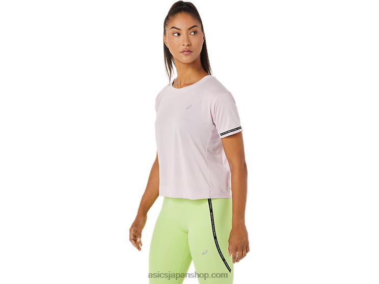女性用レースクロップトップ L20V3336Asics かろうじて上がった