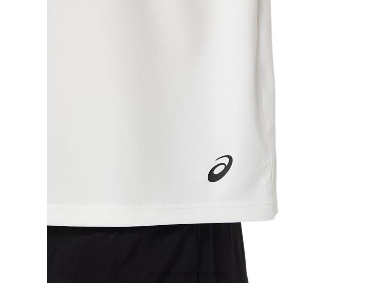 女性用オーシャンウェイストラントップ L20V3483Asics ナチュラルホワイト