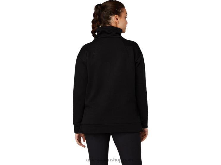 女性用サーマルテックトップ L20V3641Asics パフォーマンスブラック
