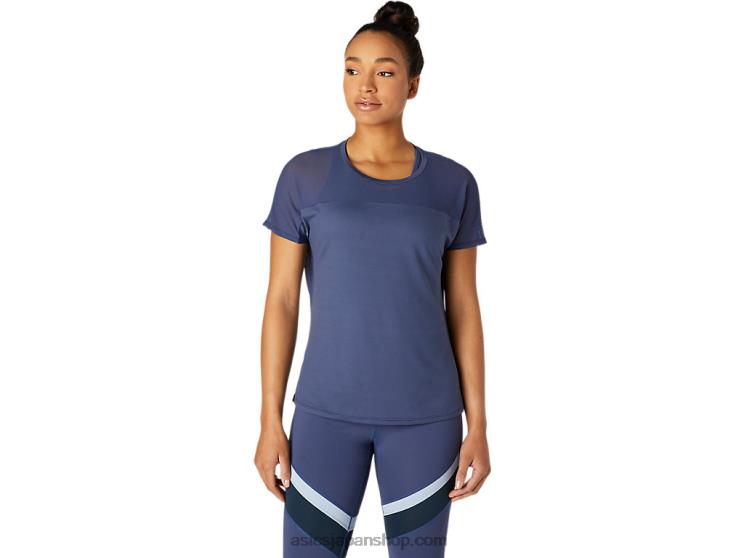 女性のトップス L20V3765Asics サンダーブルー