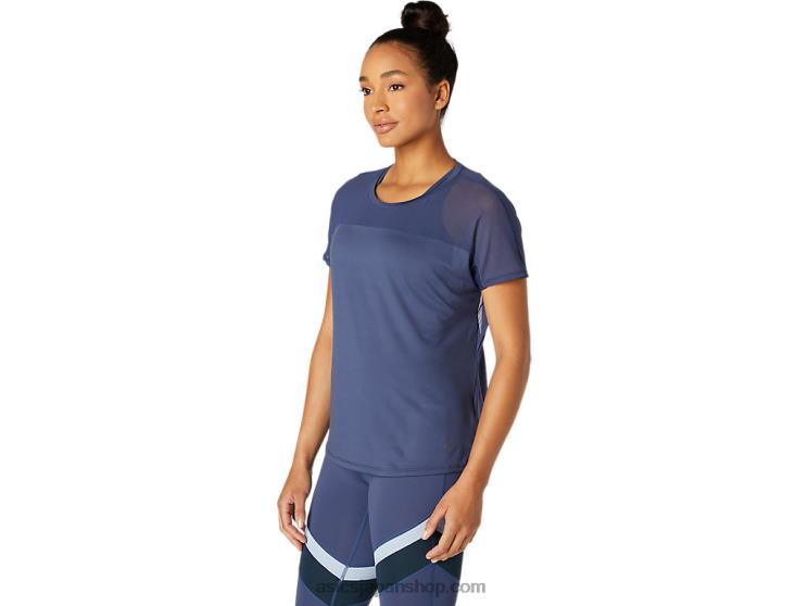 女性のトップス L20V3765Asics サンダーブルー