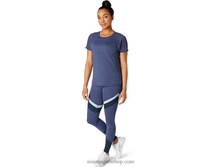 女性のトップス L20V3765Asics サンダーブルー