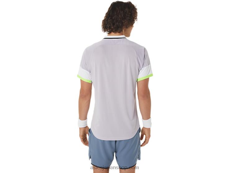 メンズマッチポロシャツ L20V550Asics 夕暮れ紫/柔らかな空
