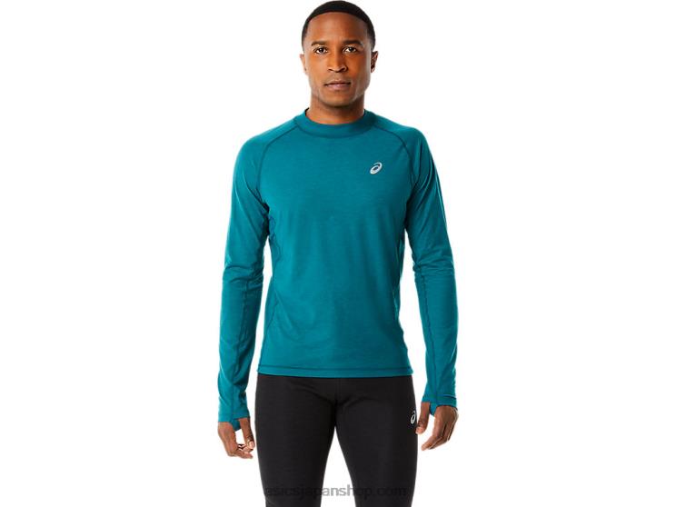メンズウィンターラン長袖トップ L20V854Asics ベルベットパイン