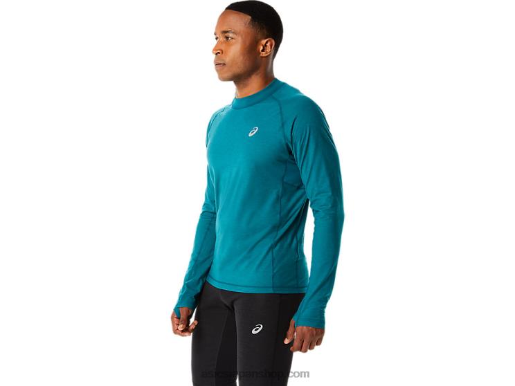 メンズウィンターラン長袖トップ L20V854Asics ベルベットパイン