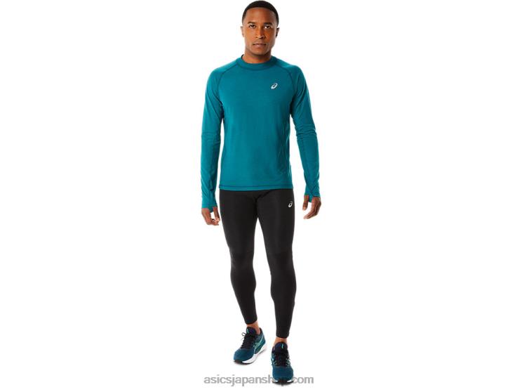 メンズウィンターラン長袖トップ L20V854Asics ベルベットパイン