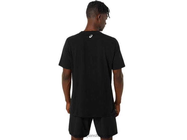 オークルミナススモールロゴSS Tシャツ L20V800Asics パフォーマンスブラック