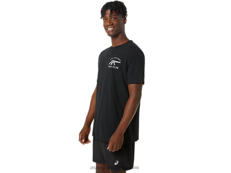 オークルミナススモールロゴSS Tシャツ L20V800Asics パフォーマンスブラック