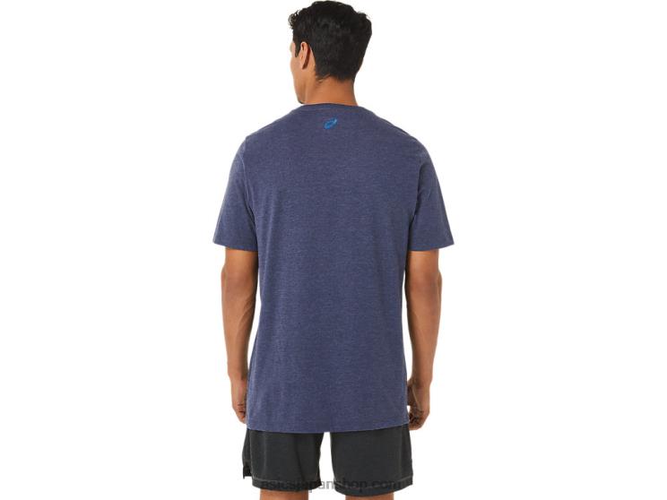 サンライズ ランナー グラフィック T シャツ L20V1262Asics ピーコートヘザー