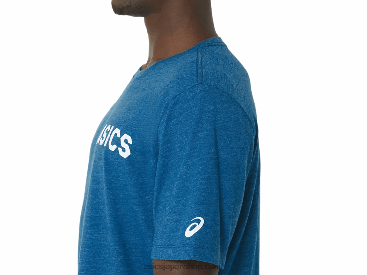 ストライプサンライズTシャツ L20V141Asics 湖ドライブ