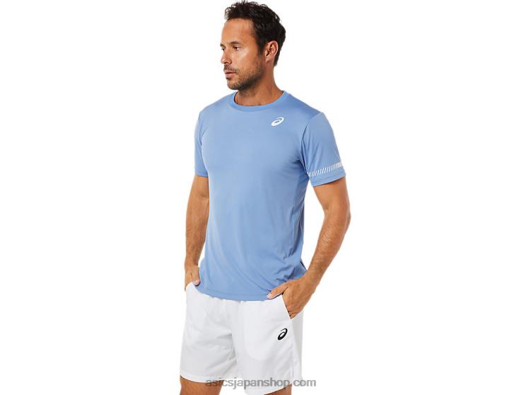 メンズ半袖Tシャツ L20V1513Asics ブルーハーモニー