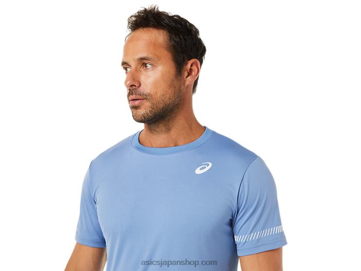 メンズ半袖Tシャツ L20V1513Asics ブルーハーモニー