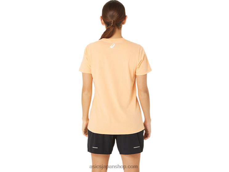 女性用の新しいストロング ラン T シャツ L20V2232Asics 夏の砂丘