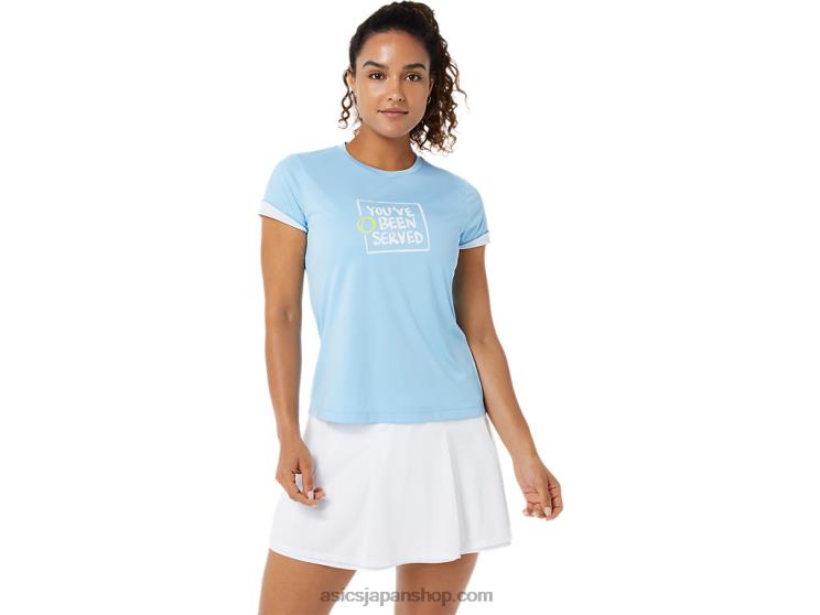ウィメンズコートグラフィックTシャツ L20V3491Asics 北極の空