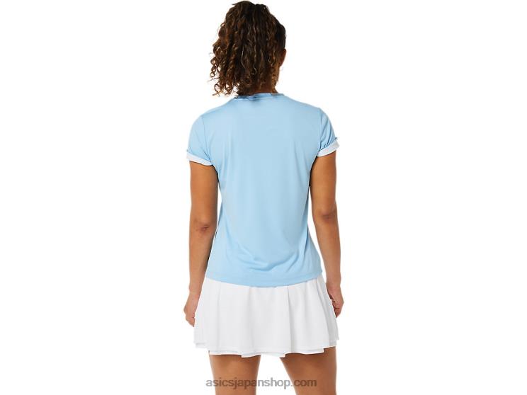 ウィメンズコートグラフィックTシャツ L20V3491Asics 北極の空
