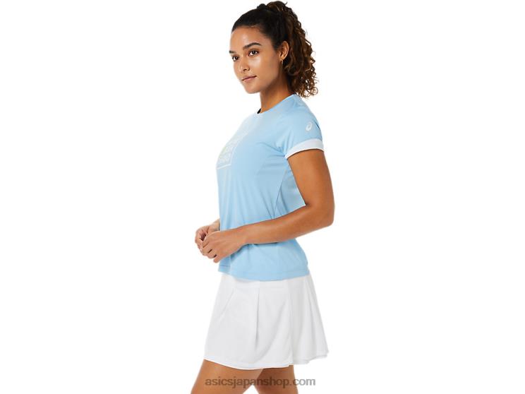 ウィメンズコートグラフィックTシャツ L20V3491Asics 北極の空