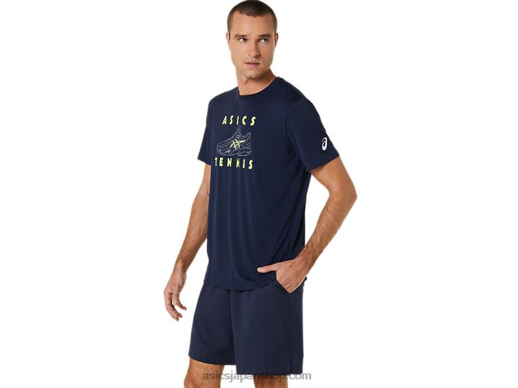 メンズコートシューズグラフィックTシャツ L20V520Asics 夜中