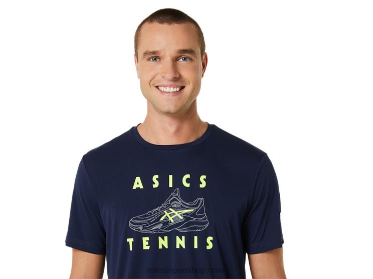 メンズコートシューズグラフィックTシャツ L20V520Asics 夜中
