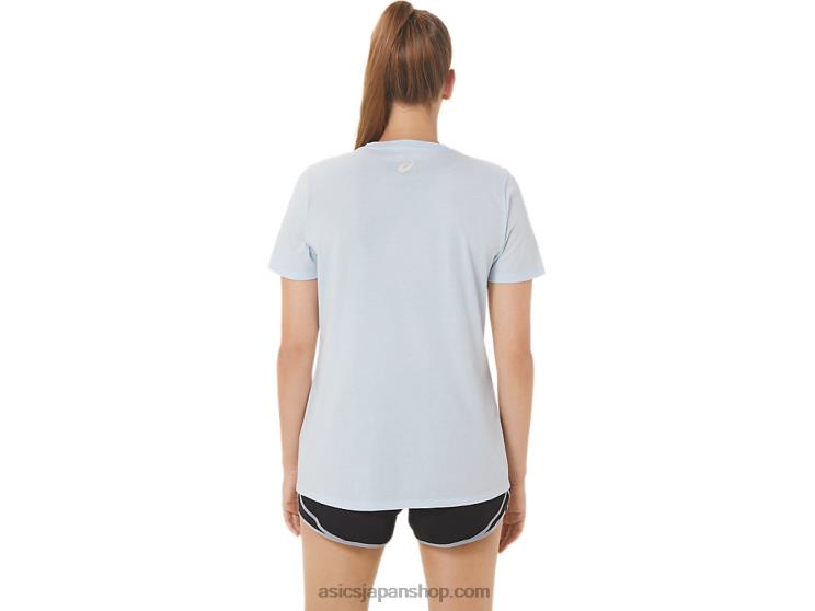 女性のストライプのVネック L20V2971Asics 柔らかい空