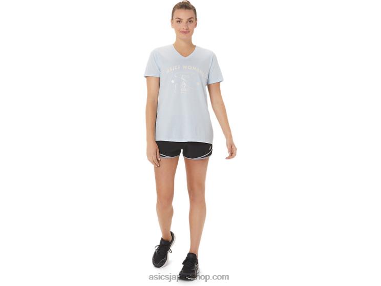 女性用ランクラブ Vネック L20V3066Asics 柔らかい空