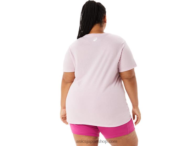 女性のストライプのVネック L20V3200Asics かろうじて上がった