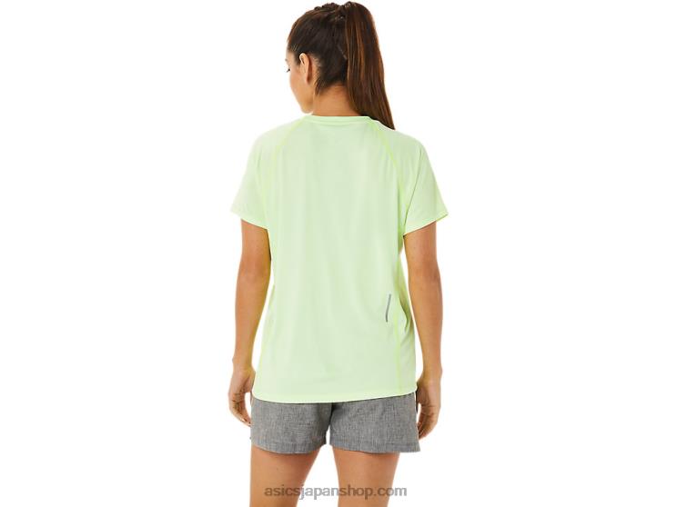 女性用レディセット ライト Vネック L20V3396Asics 黄色のヘザーを照らす