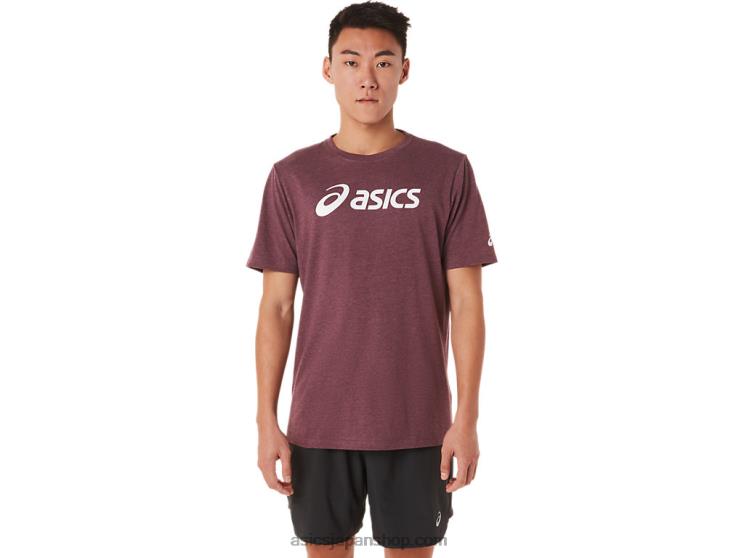 XG 半袖ロックアップ ロゴ T シャツ L20V1463Asics 深火星のヘザー