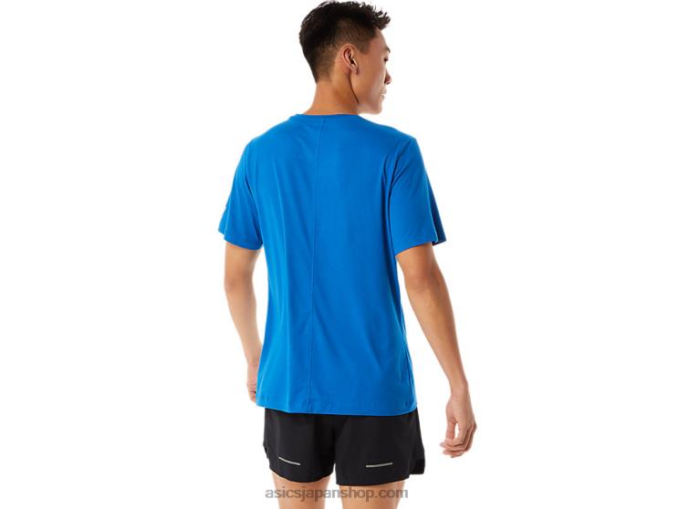 メンズ半袖hthrテックトップ L20V1361Asics フレンチブルーヘザー