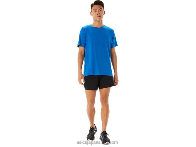 メンズ半袖hthrテックトップ L20V1361Asics フレンチブルーヘザー