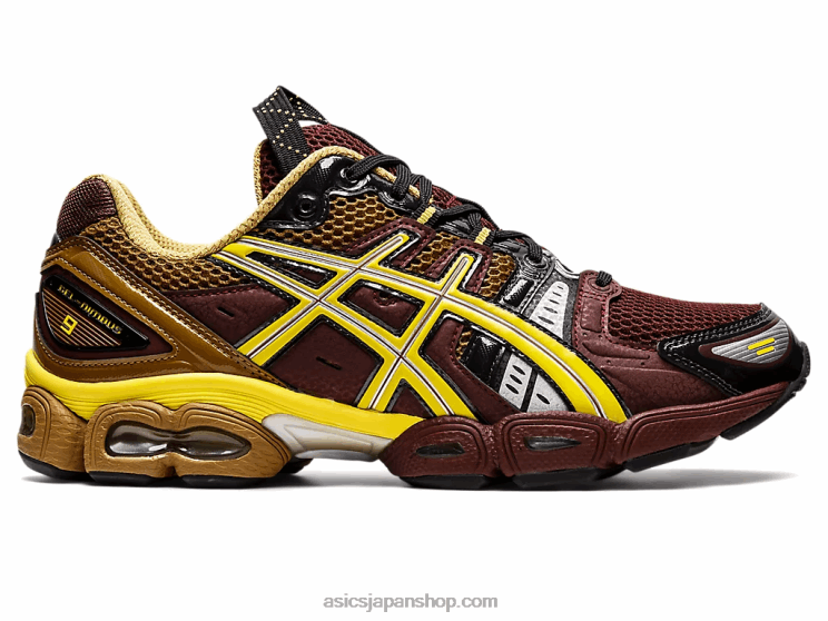 ub3-s ゲルニンバス 9 L20V1252Asics ラムレーズン/グリーンシーン