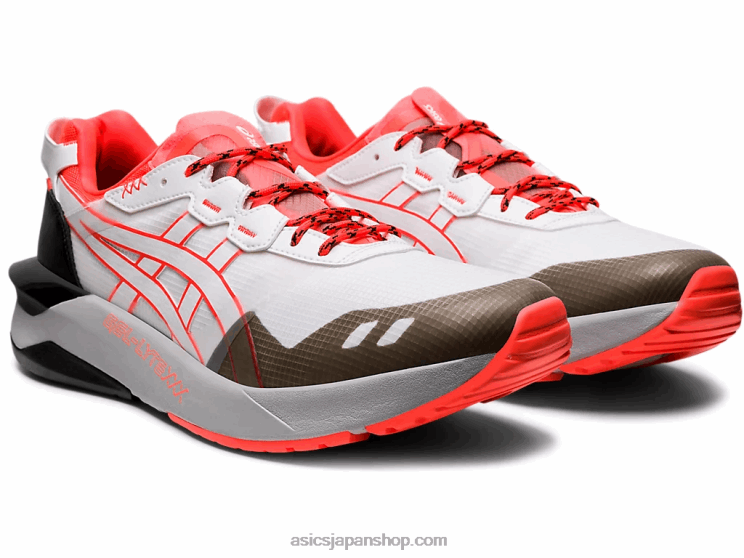 ジェルライトxxx L20V2092Asics ホワイト/フラッシュコーラル